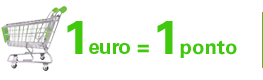 1 euro = 1 ponto